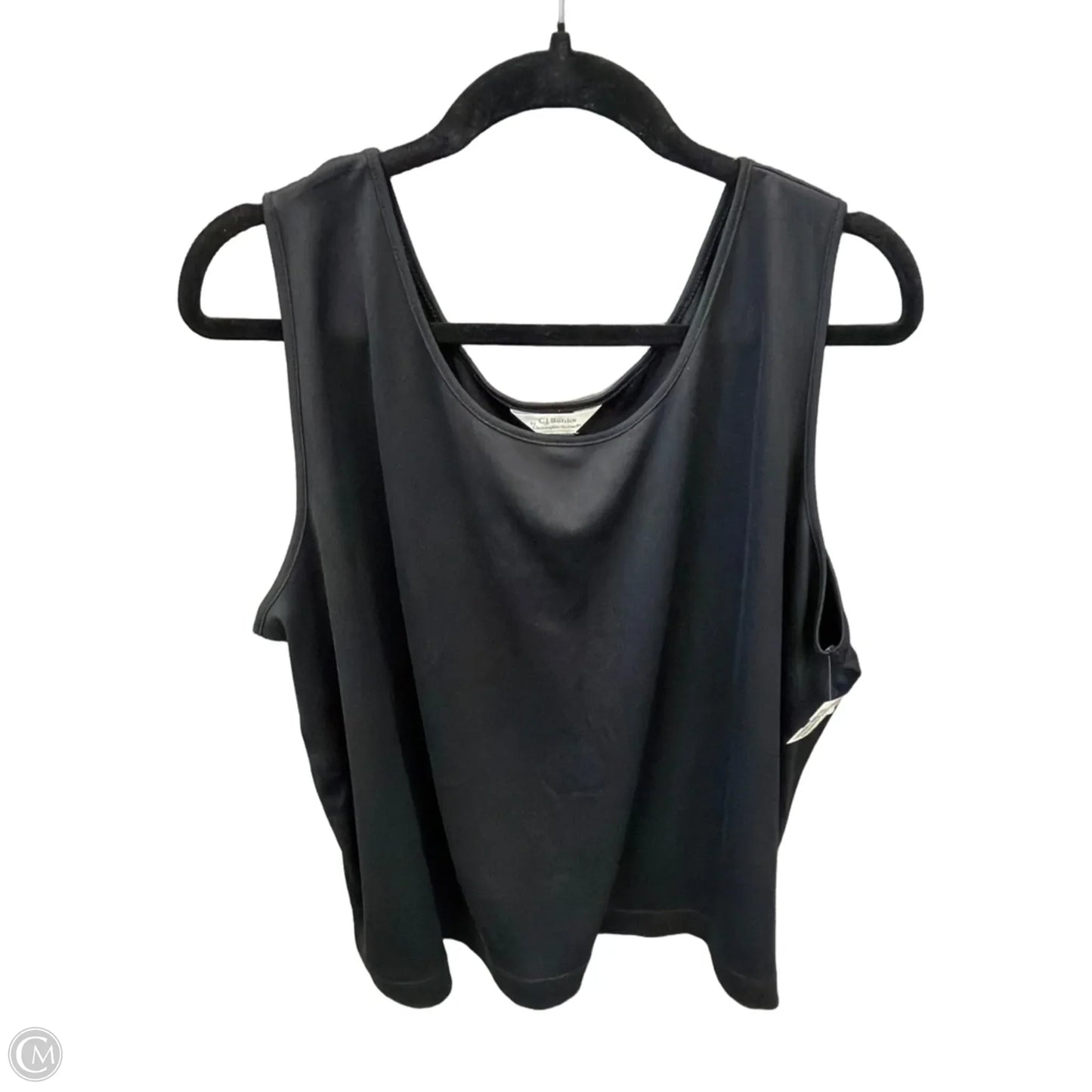 Top Sleeveless Basic By Loft In Black, Size: 3x