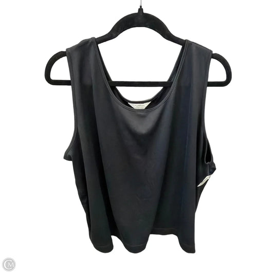 Top Sleeveless Basic By Loft In Black, Size: 3x