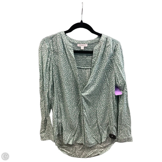 Tunic Long Sleeve By Beachlunchlounge In Green, Size: Xsp