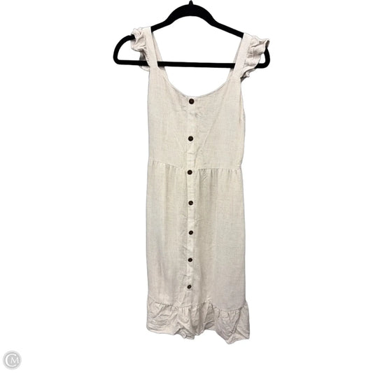 Dress Casual Midi By Monteau In Tan, Size: M
