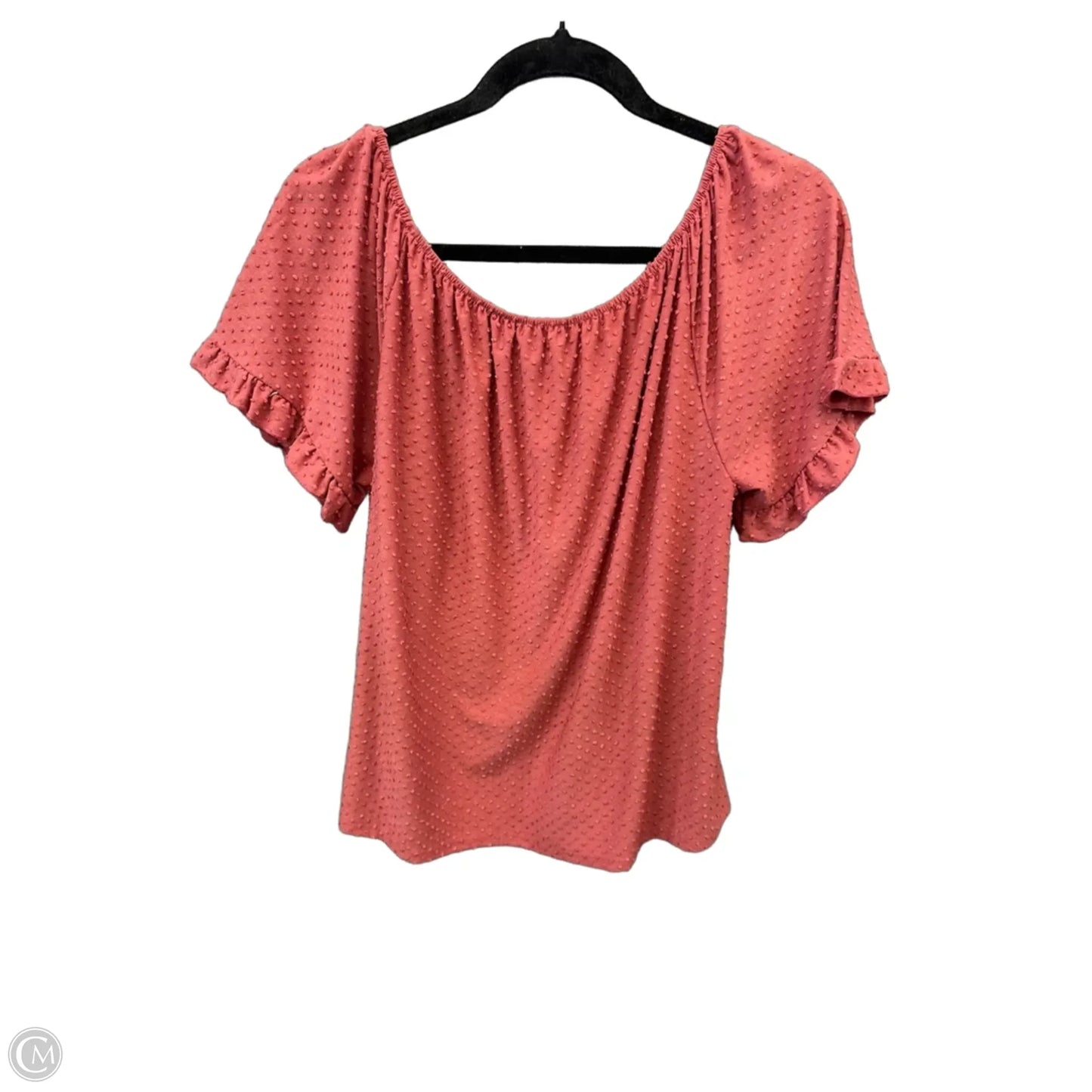Top Short Sleeve By W5 In Pink, Size: L