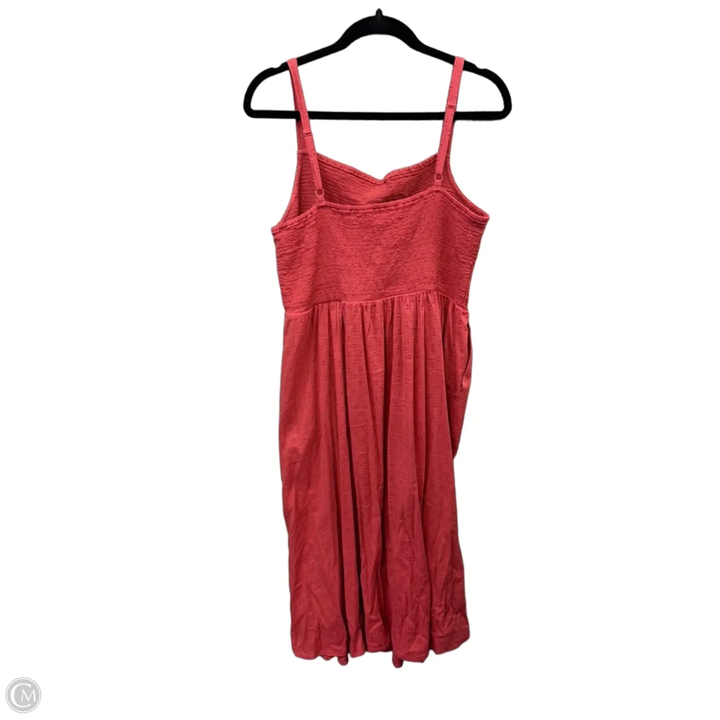 Dress Casual Midi By Old Navy In Red, Size: L