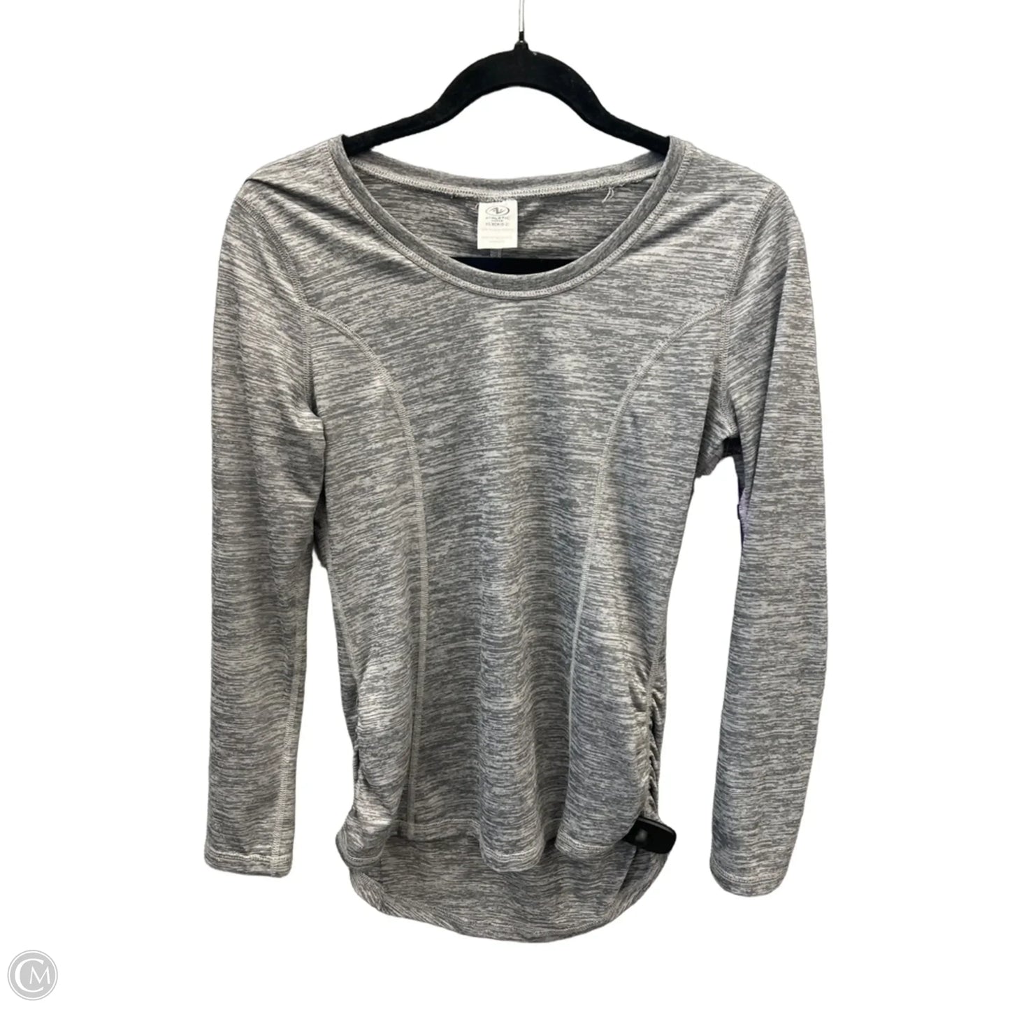 Athletic Top Long Sleeve Crewneck By Athletic Works In Grey, Size: Xs