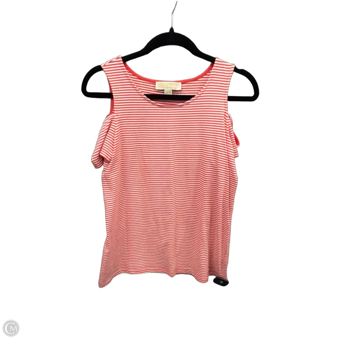 Top Short Sleeve By Michael By Michael Kors In Striped Pattern, Size: S