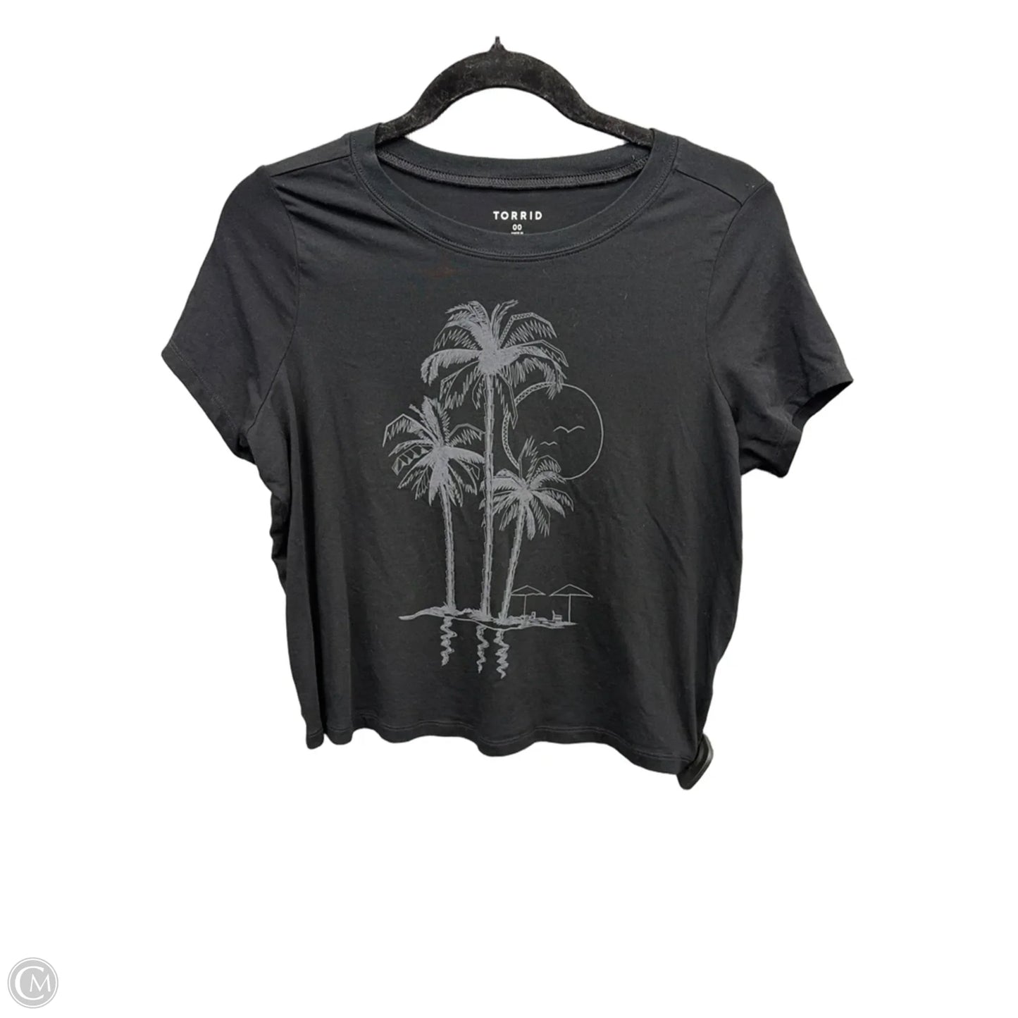 Top Short Sleeve By Torrid In Black, Size: M
