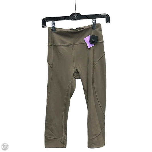 Athletic Leggings Capris By Lululemon In Green, Size: S