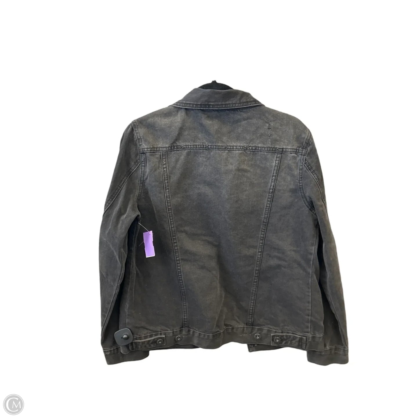 Jacket Denim By Wishlist In Black Denim, Size: L