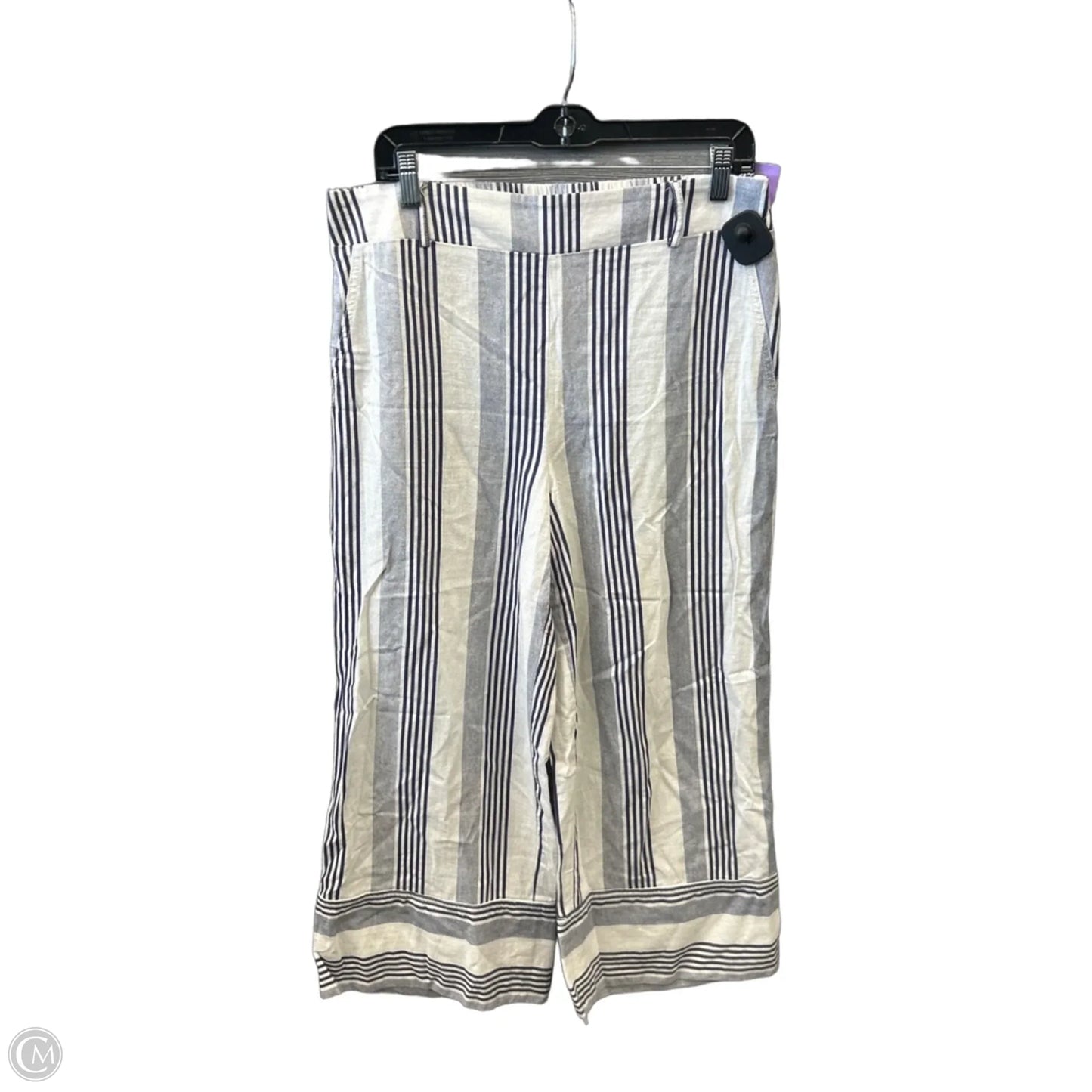 Pants Wide Leg By Cato In Striped Pattern, Size: 12
