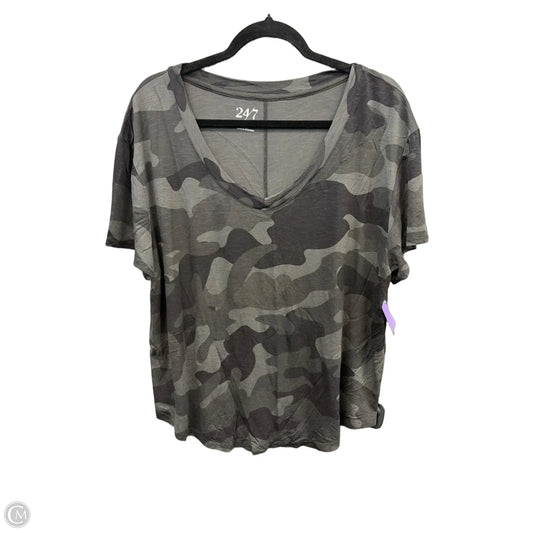 Tunic Short Sleeve By Maurices In Camouflage Print, Size: Xl