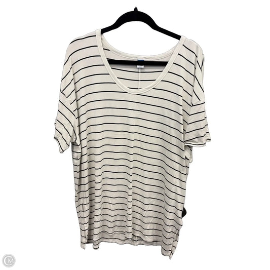 Tunic Short Sleeve By Old Navy In Striped Pattern, Size: Xl