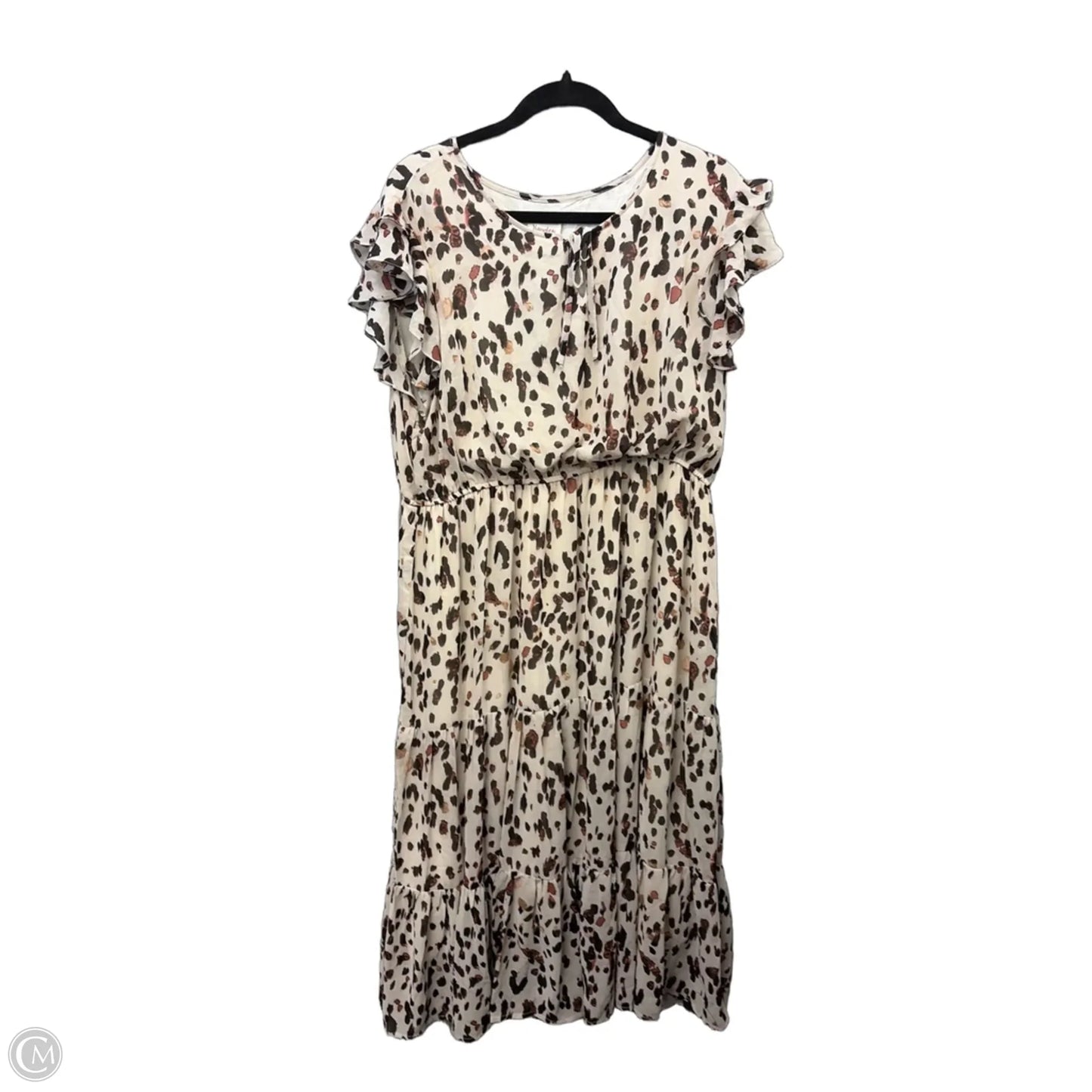 Dress Casual Midi By Hayden La In Animal Print, Size: 1x
