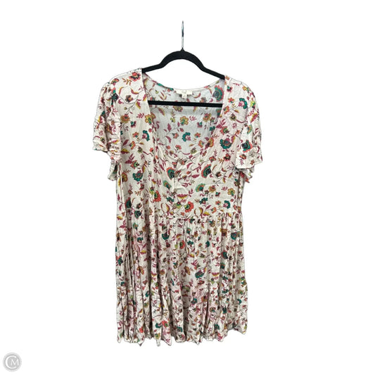 Dress Casual Short By Easel In Floral Print, Size: 1x