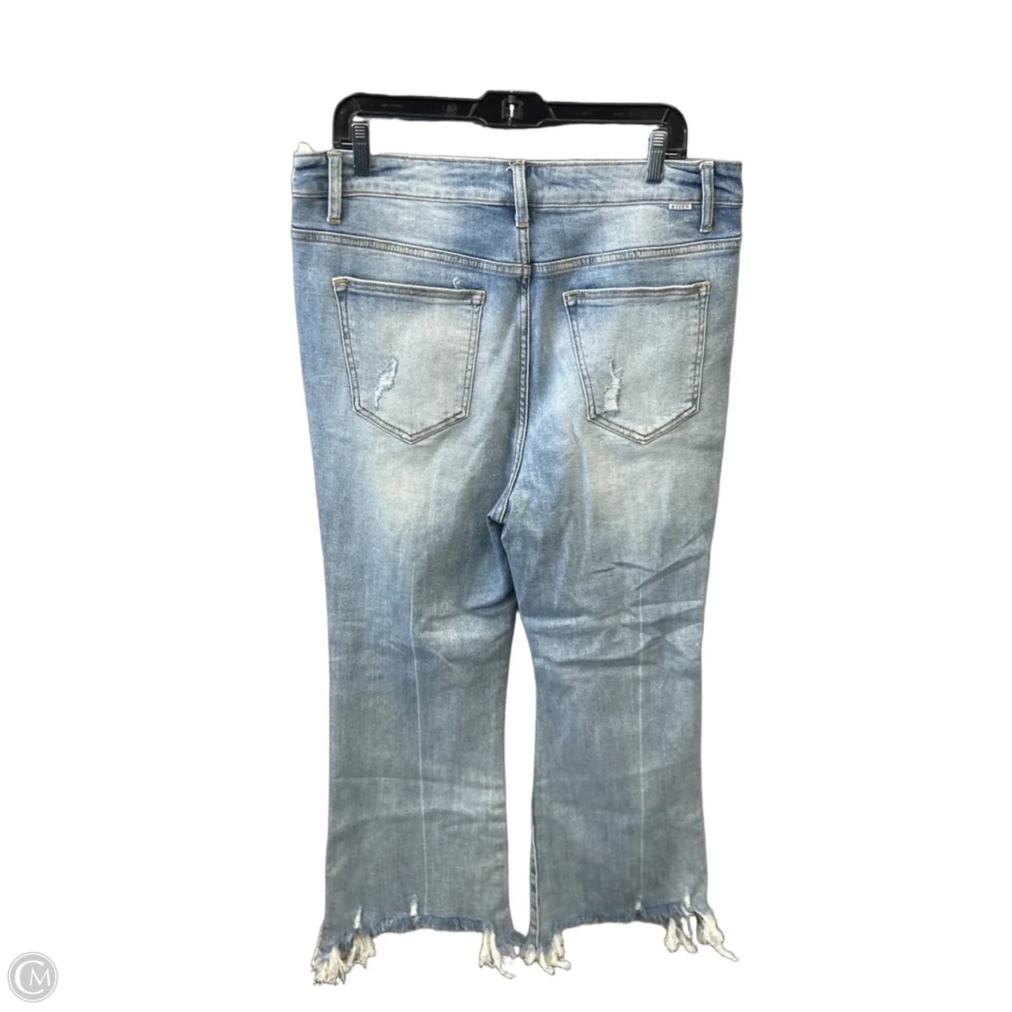 Jeans Flared By Risen In Blue Denim, Size: 16