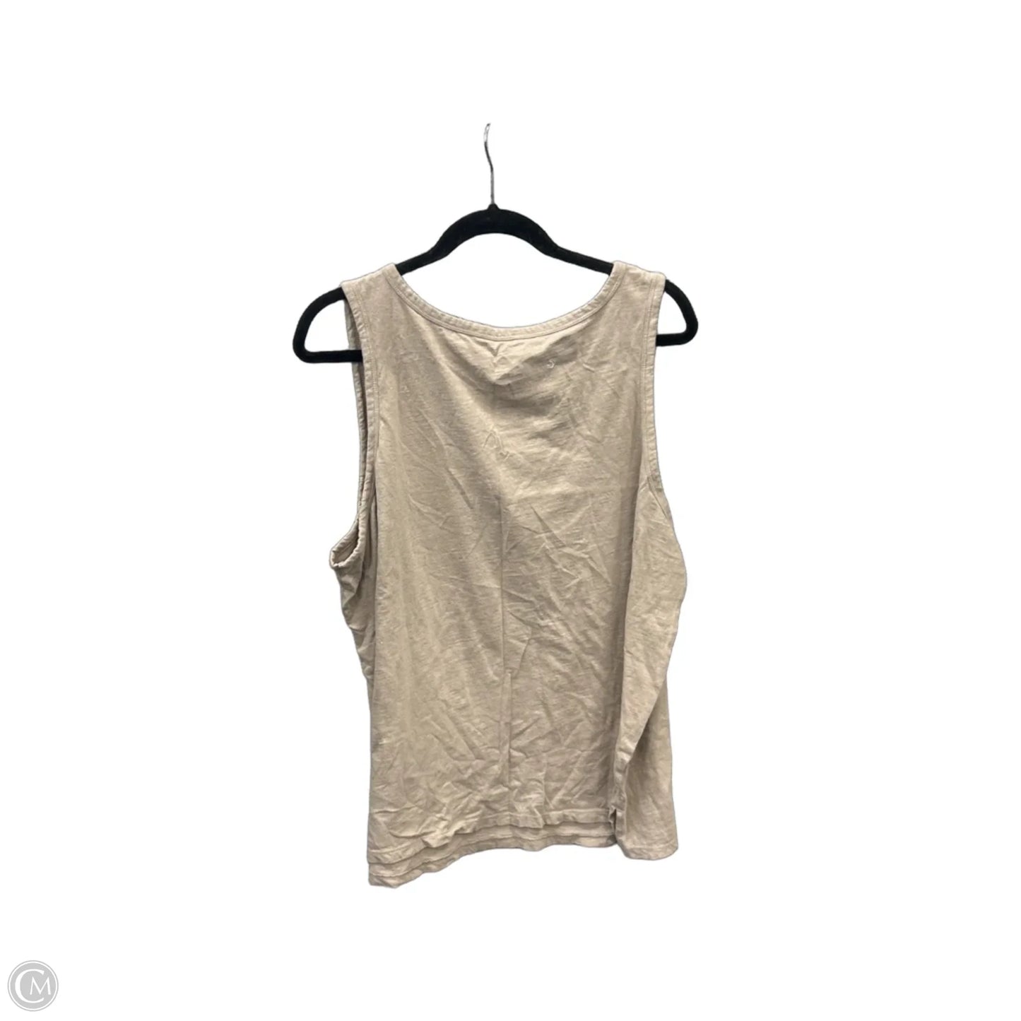 Top Sleeveless Basic By Maurices In Tan, Size: 2x