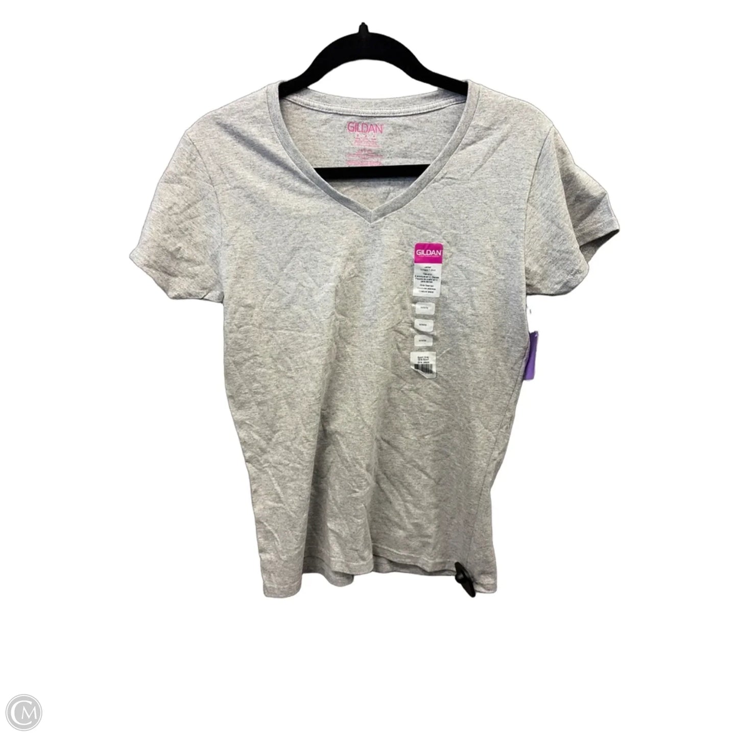 Top Short Sleeve Basic By Gildan In Grey, Size: M