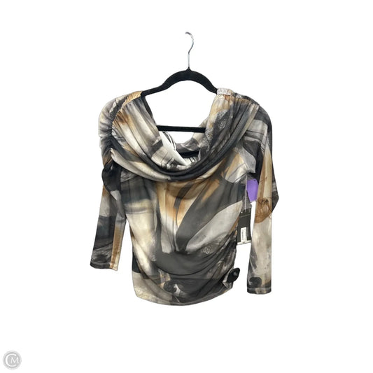 Blouse Long Sleeve By Worthington In Multi-colored, Size: M