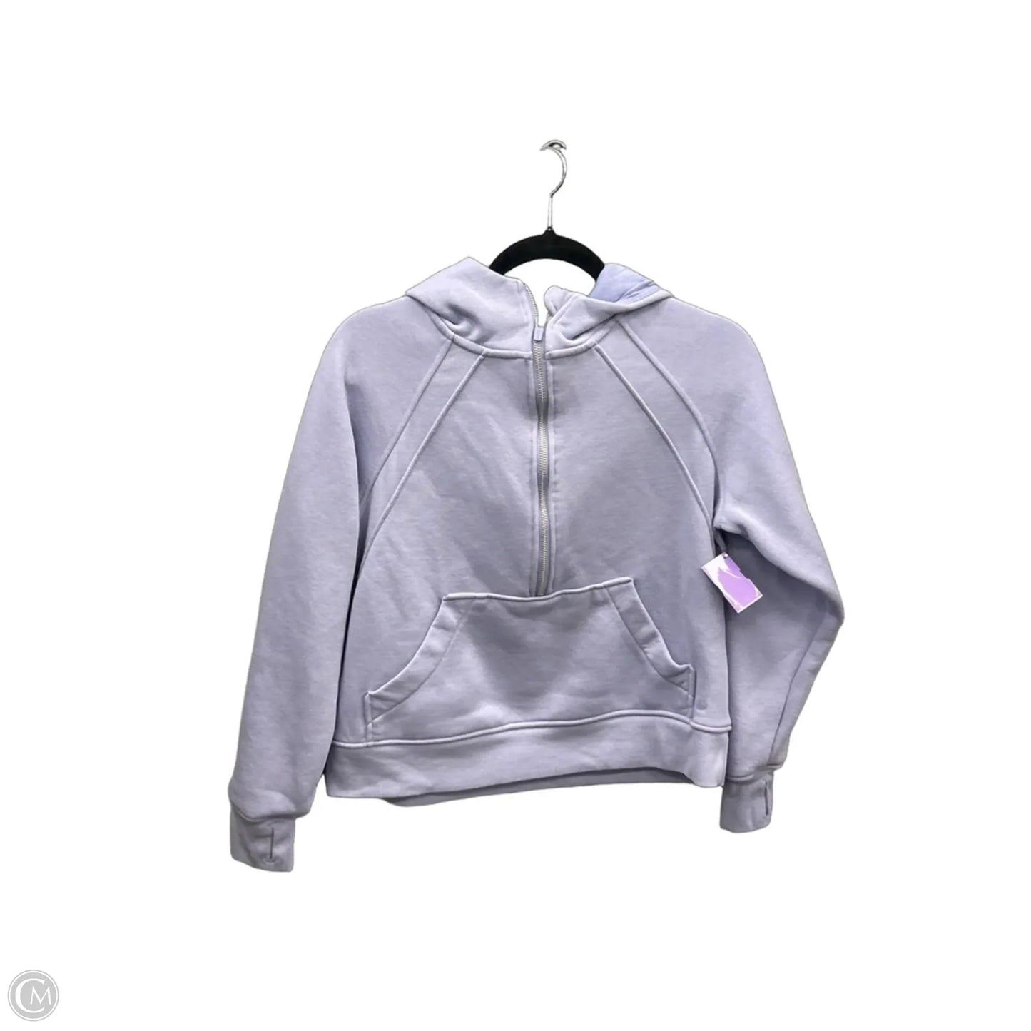 Athletic Top Long Sleeve Hoodie By Danskin In Purple, Size: M