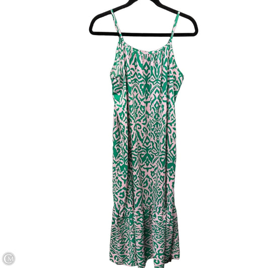 Dress Casual Maxi By Clothes Mentor In Green & Pink, Size: S