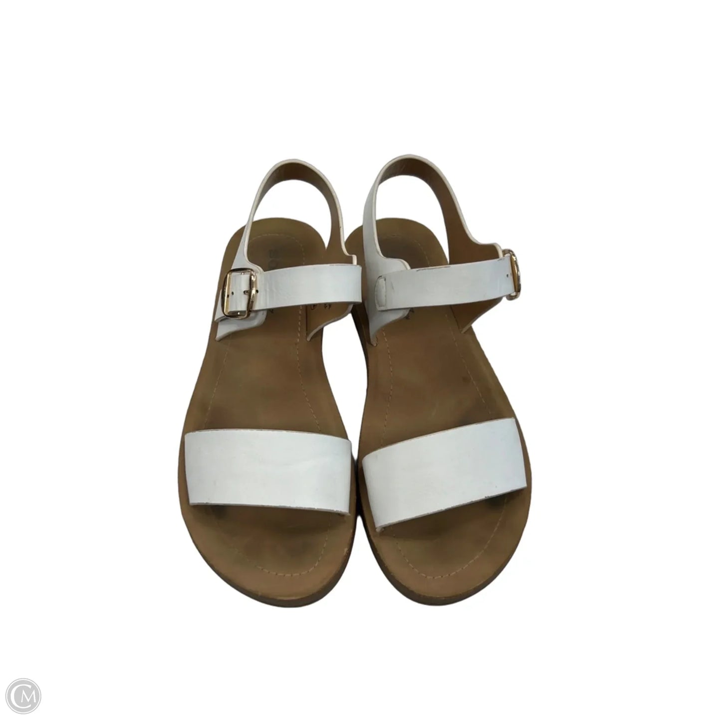 Sandals Flats By Solanz In White, Size: 6.5