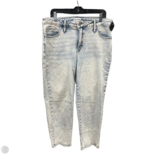 Jeans Straight By Ava & Viv In Blue Denim, Size: 16