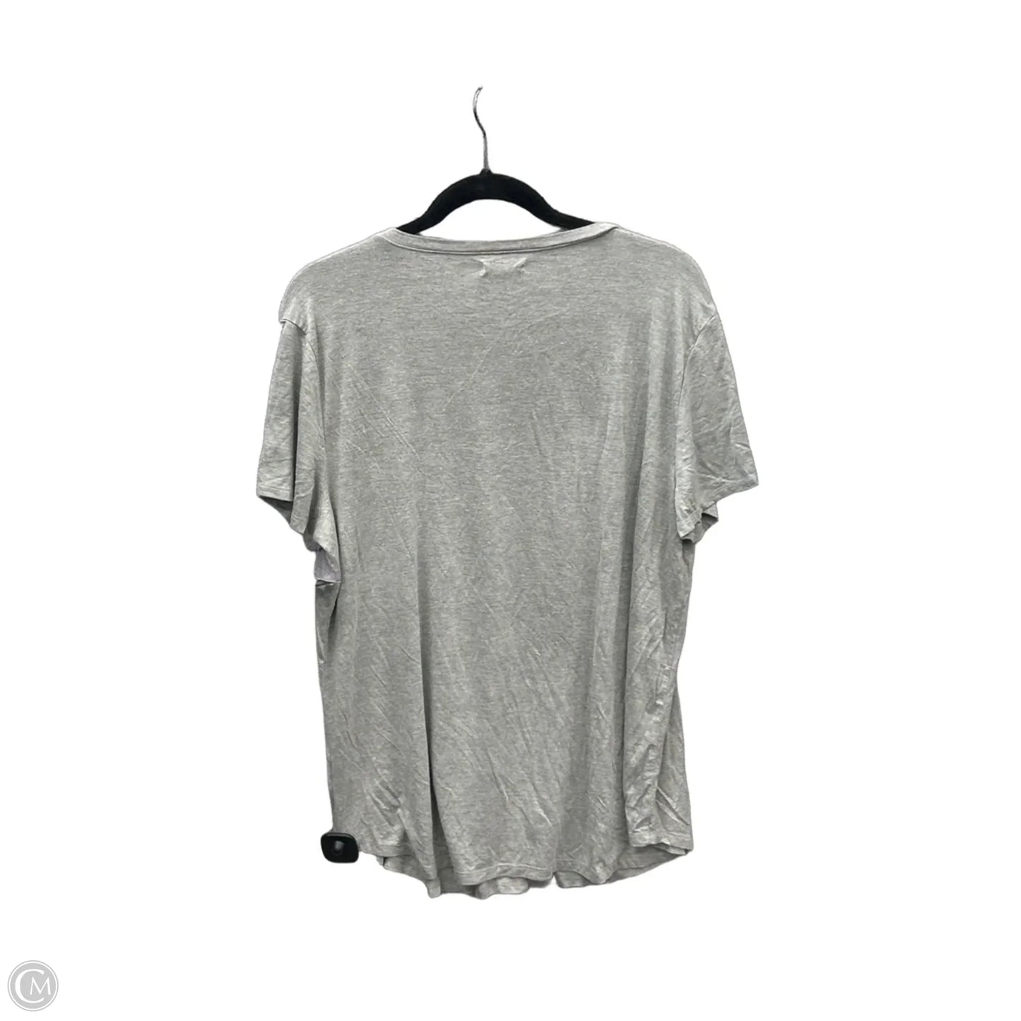 Top Short Sleeve By Maurices In Grey, Size: Xl