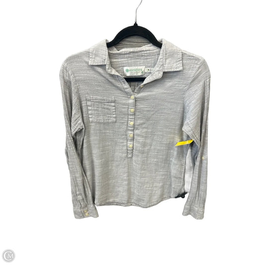 Top Long Sleeve By Aventura In Grey, Size: S
