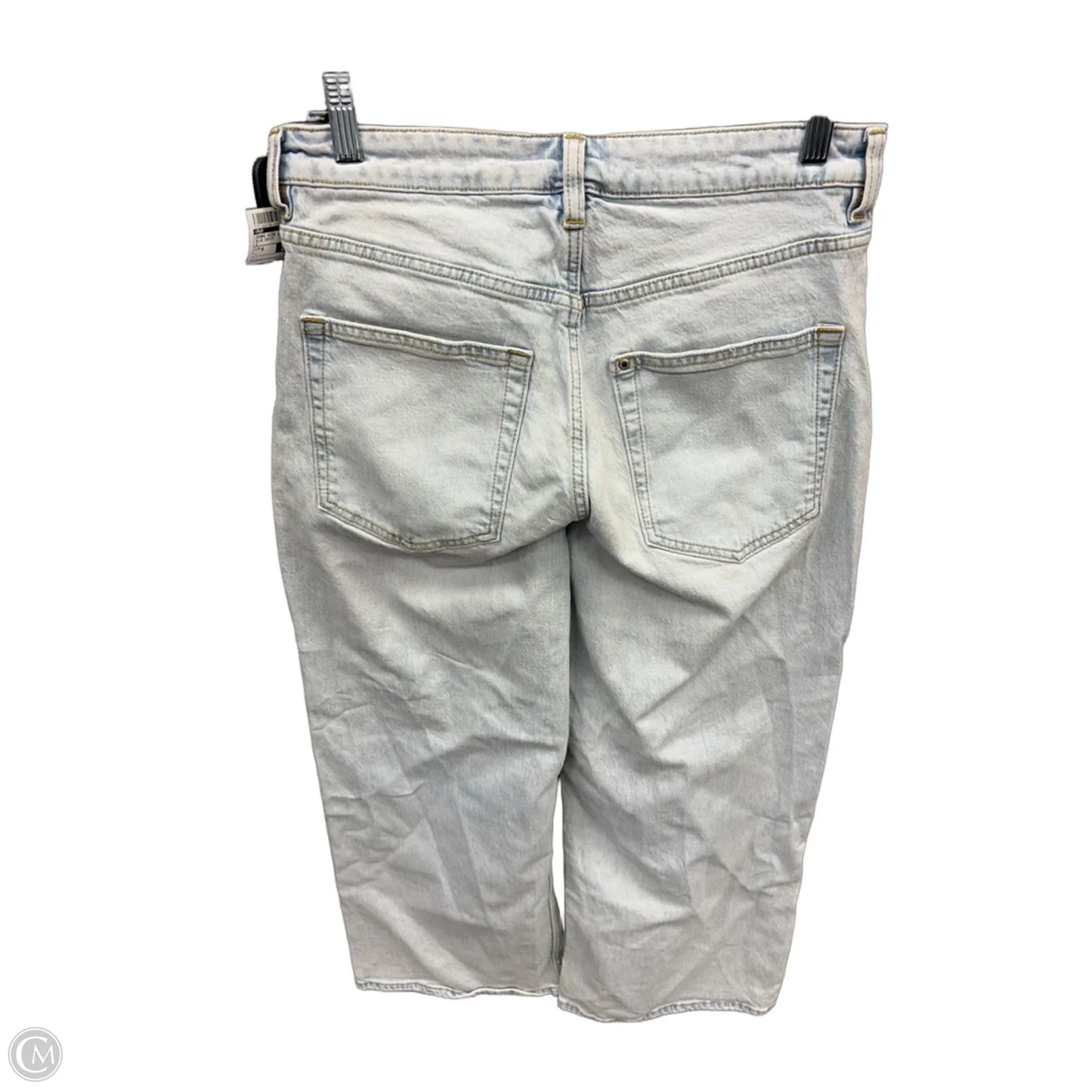 Jeans Wide Leg By H&m In Blue Denim, Size: 8