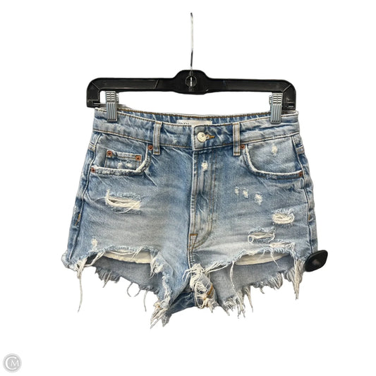 Shorts By Zara In Blue Denim, Size: 2