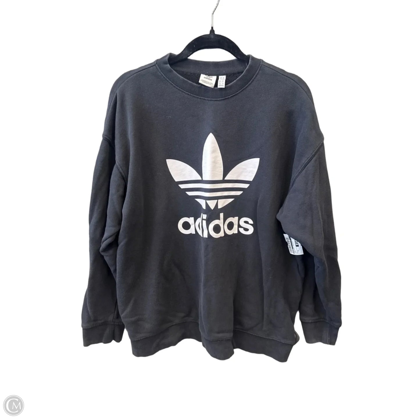 Sweatshirt Crewneck By Adidas In Black, Size: Xl