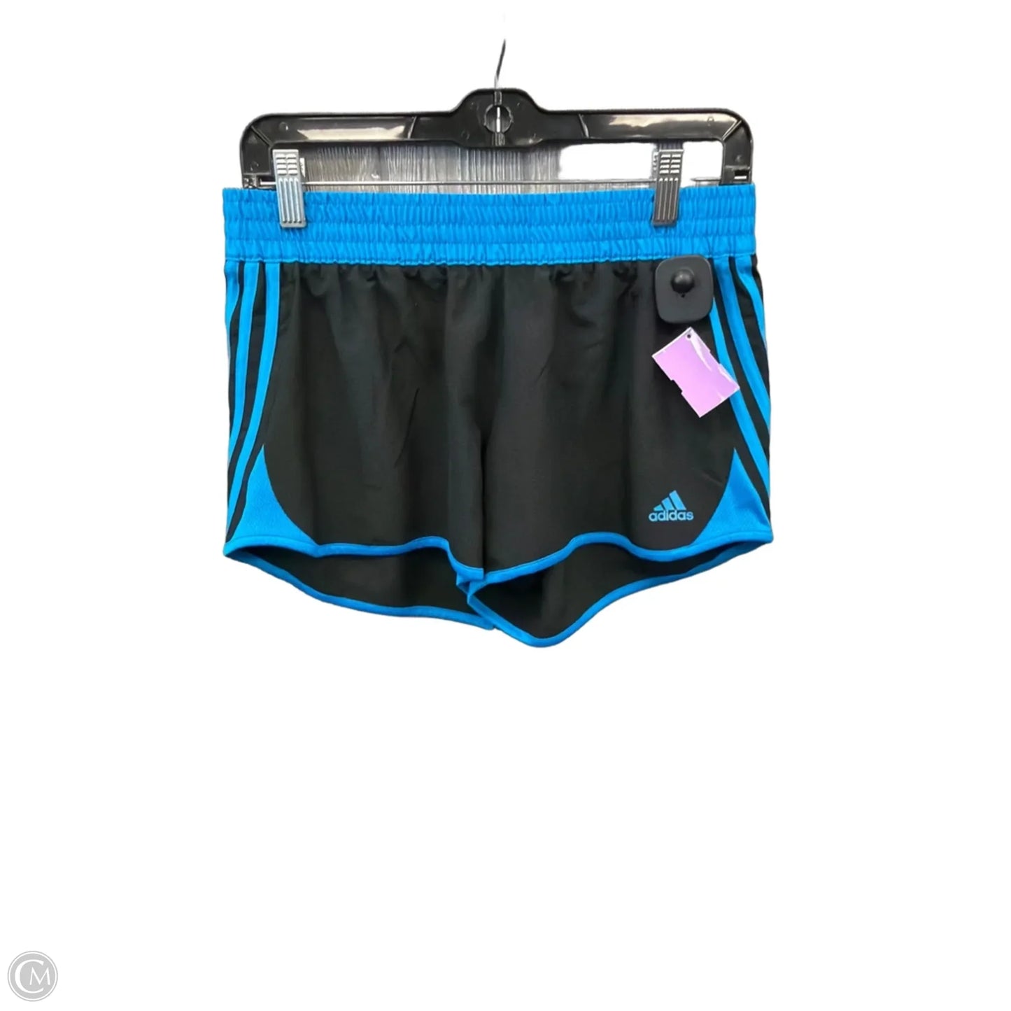 Athletic Shorts By Adidas In Black & Blue, Size: M