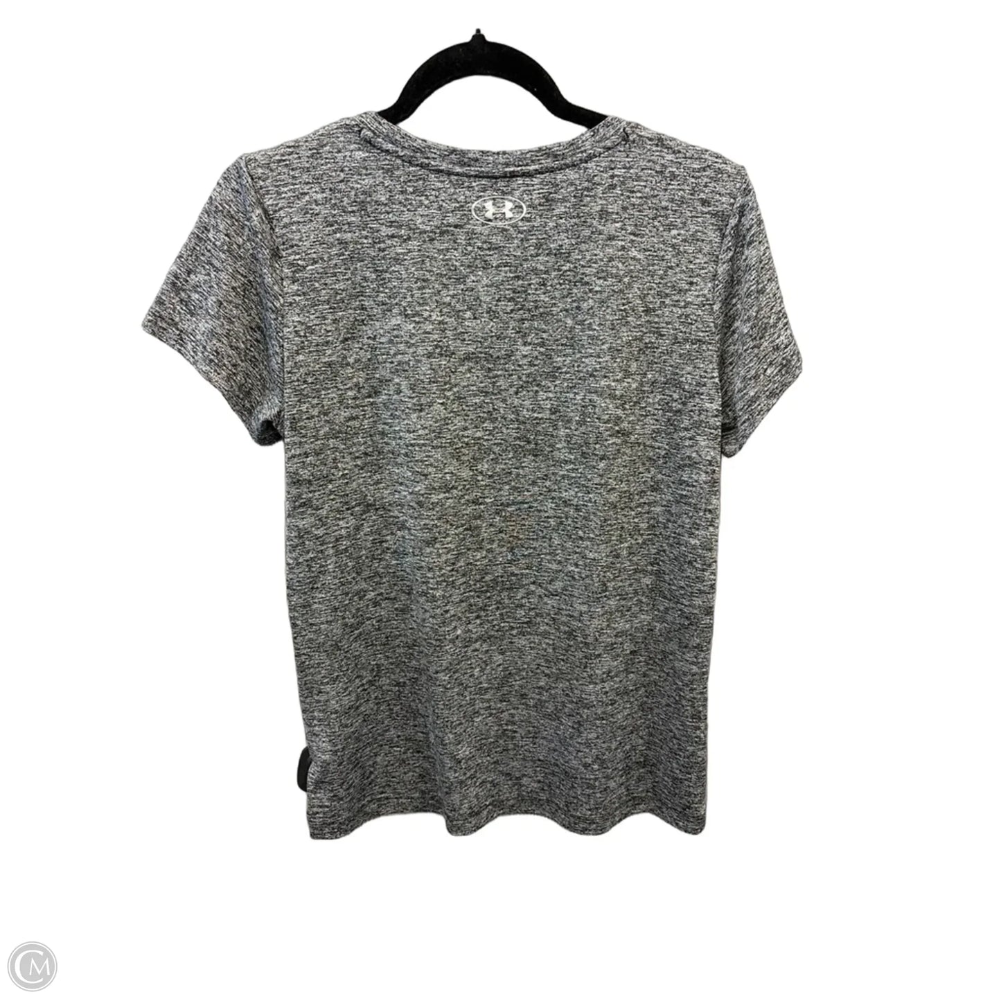 Athletic Top Short Sleeve By Under Armour In Grey, Size: M