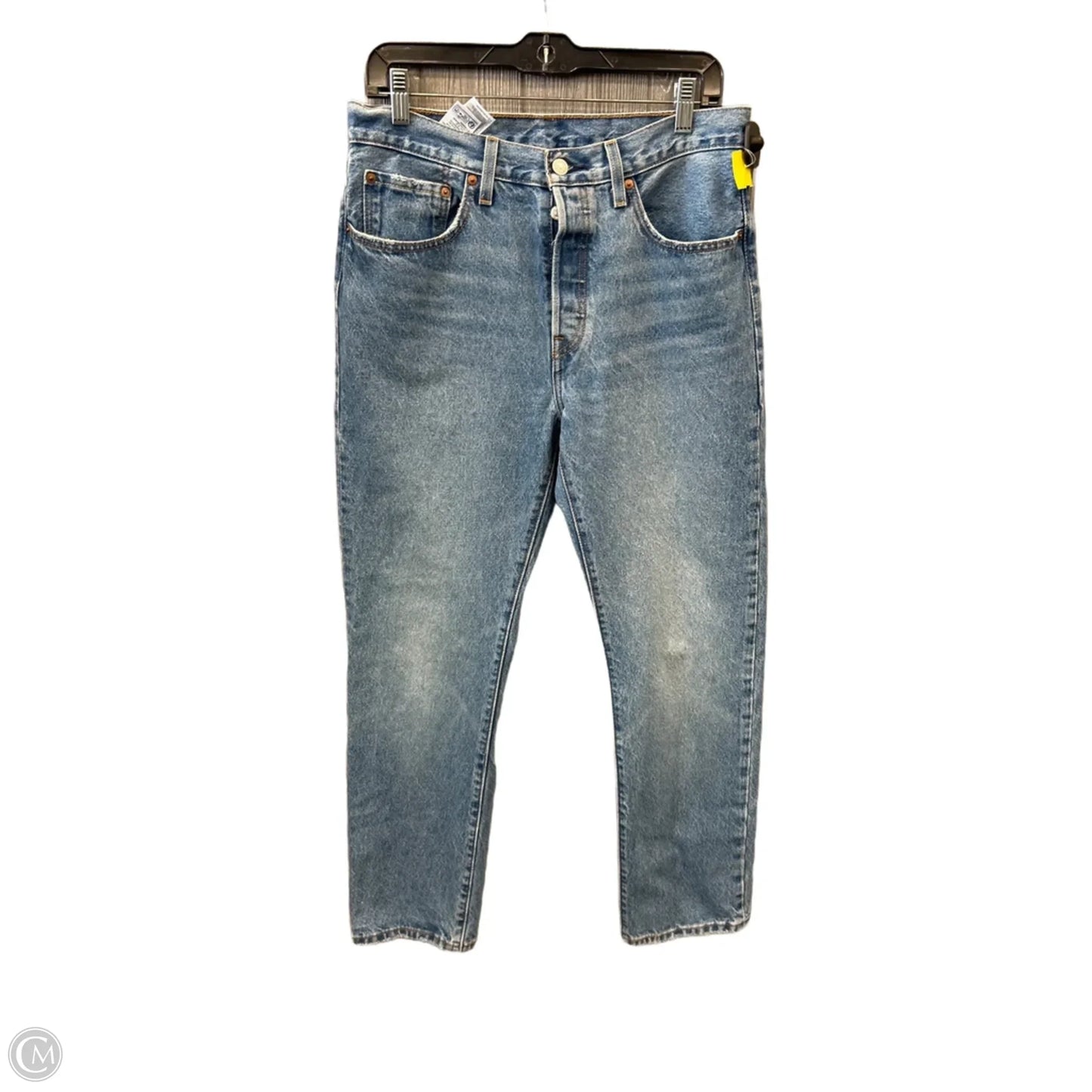 Jeans Skinny By Levis In Blue Denim, Size: 10