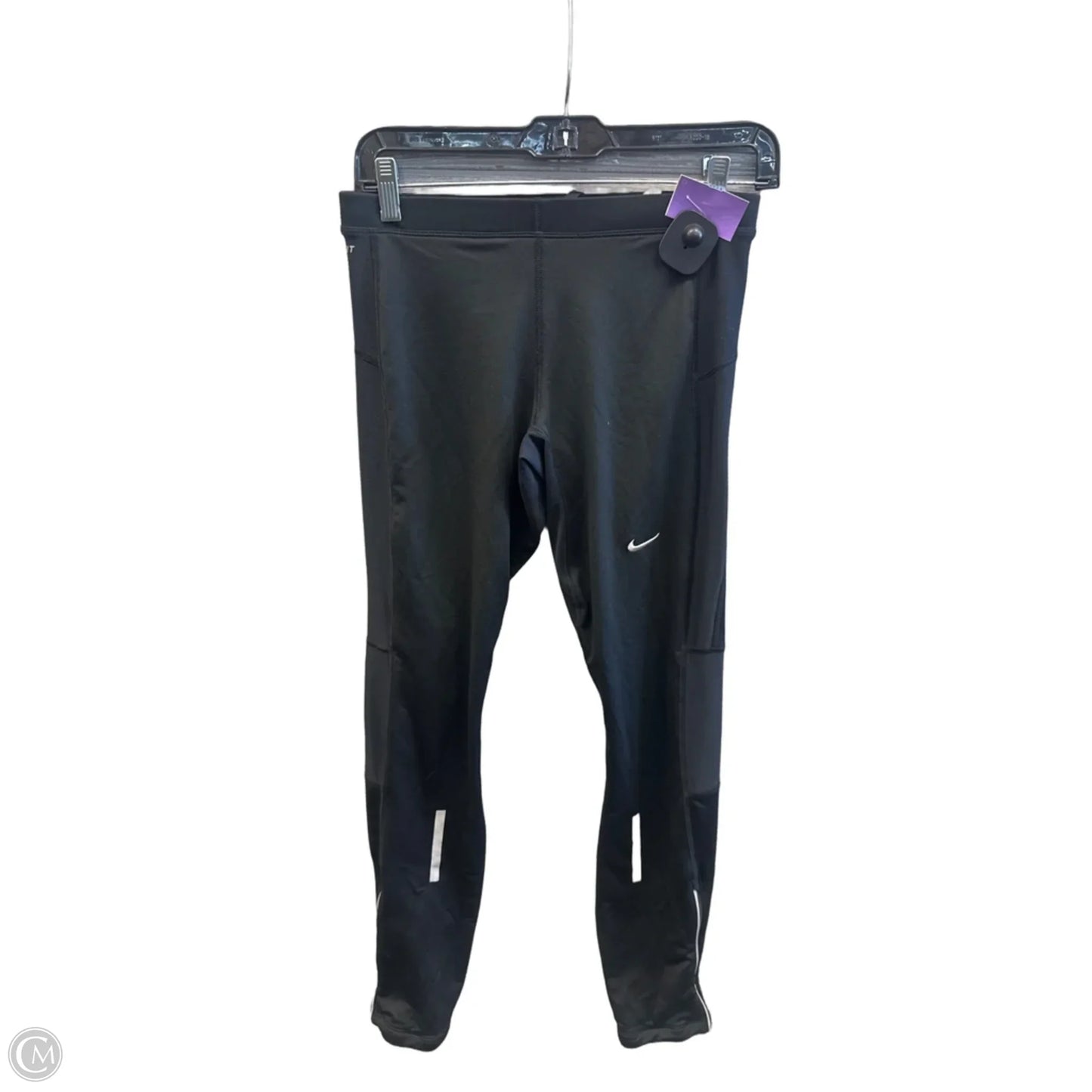 Athletic Leggings By Nike In Black, Size: M