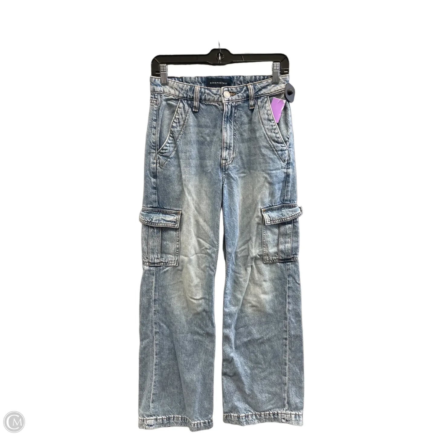 Jeans Wide Leg By Aeropostale In Blue Denim, Size: 2