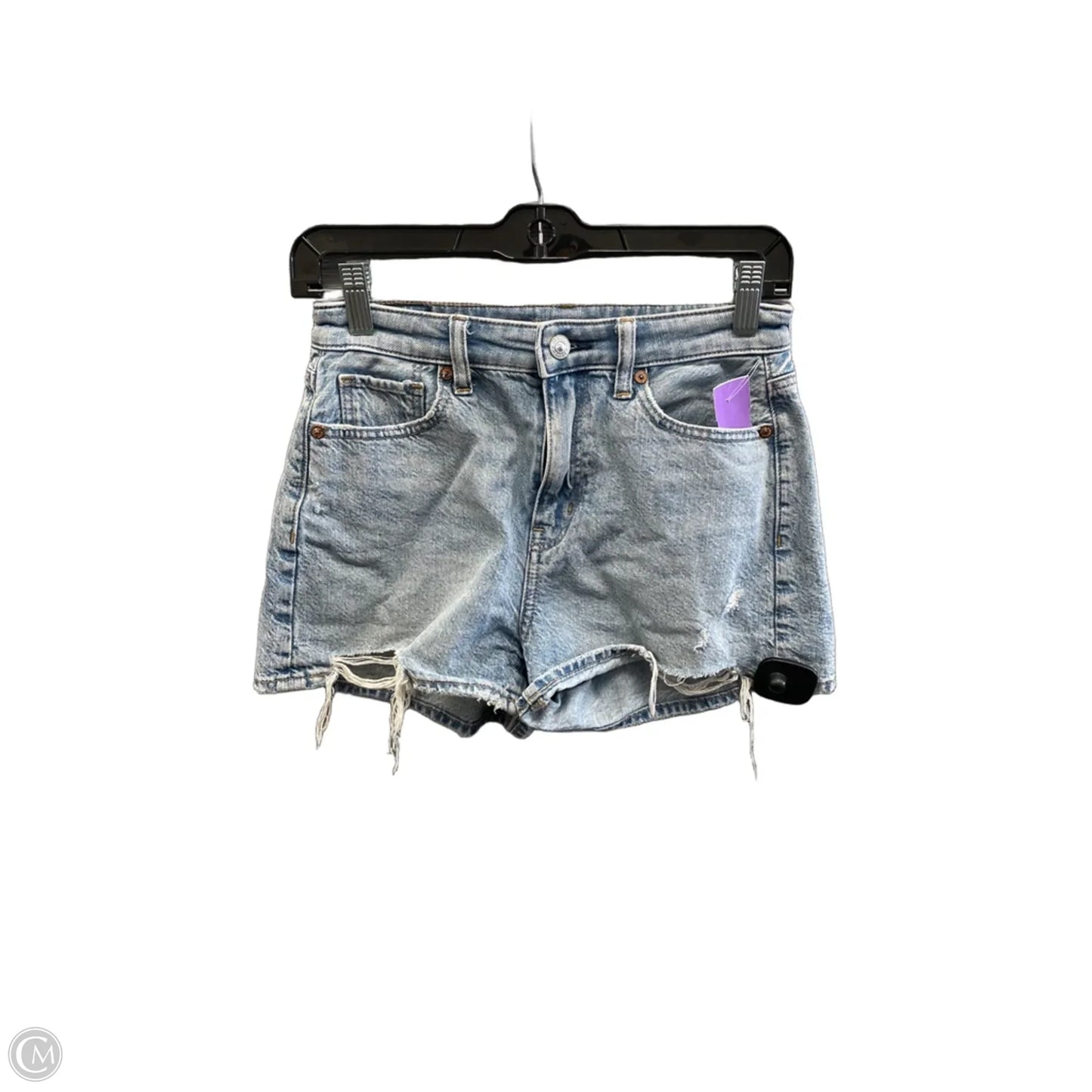 Shorts By American Eagle In Blue Denim, Size: 0