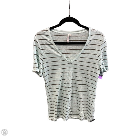 Top Short Sleeve By Banana Republic In Striped Pattern, Size: M
