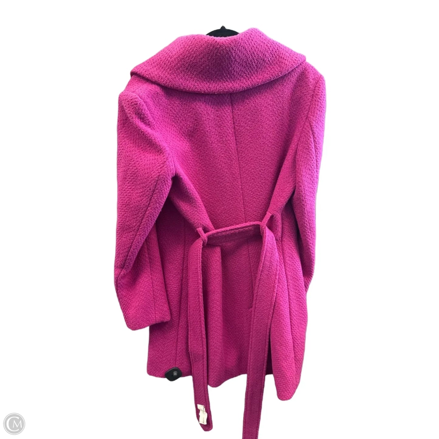 Coat Trench Coat By Merona In Pink, Size: L