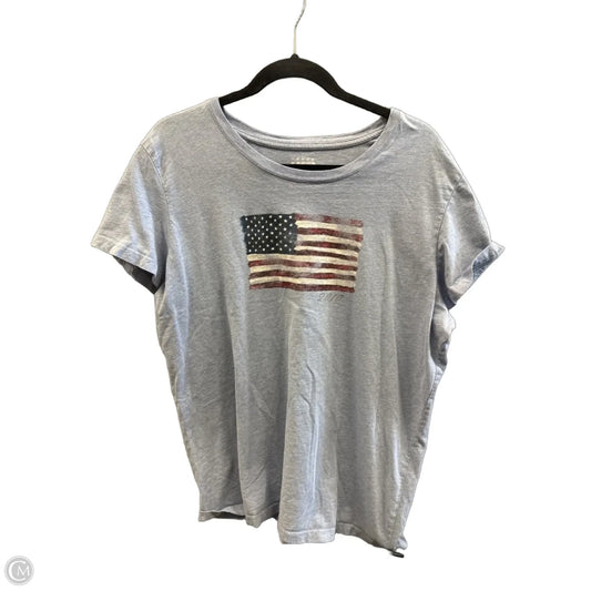 Top Short Sleeve By Clothes Mentor In Blue, Size: Xl