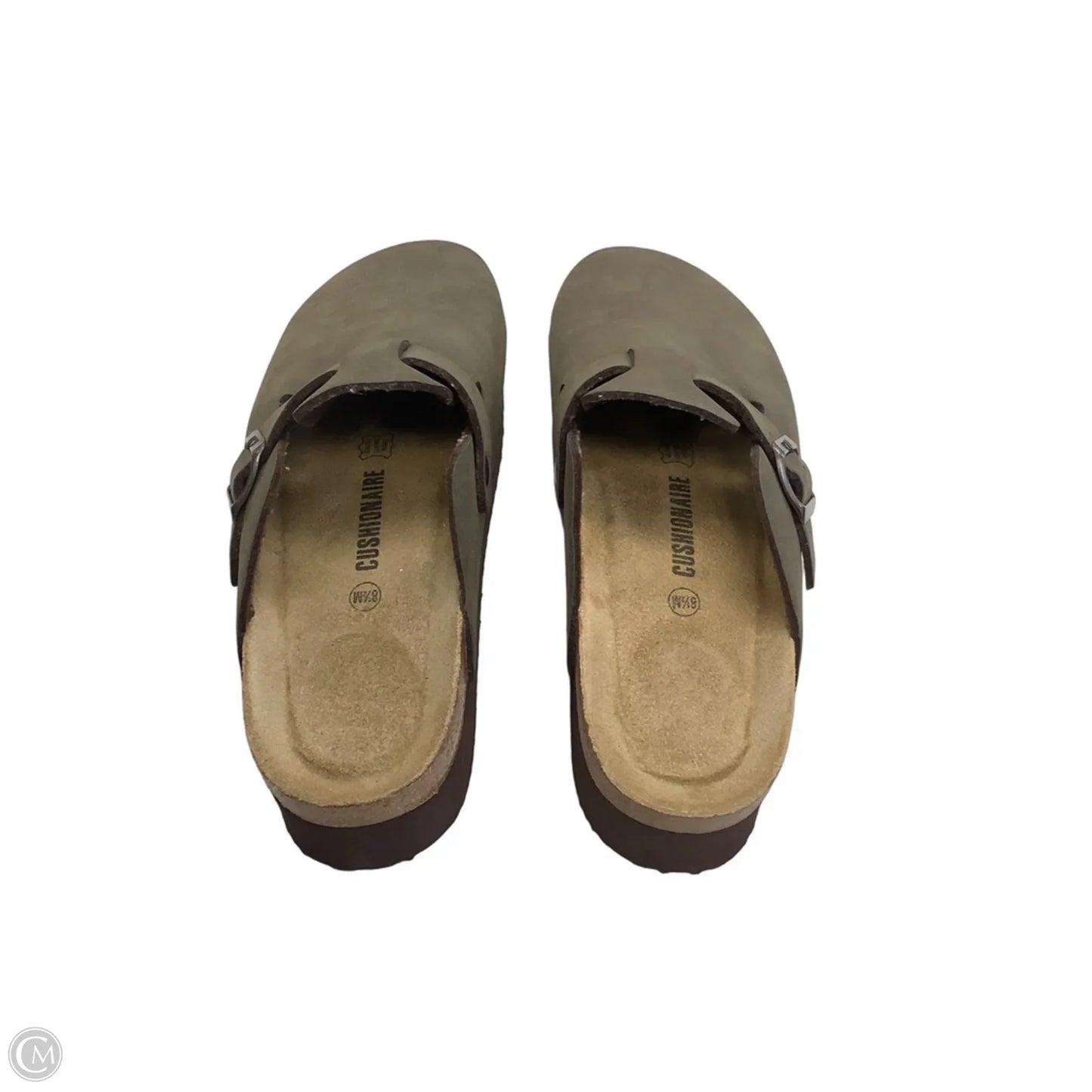 Sandals Flats By Cushionaire In Green, Size: 8.5