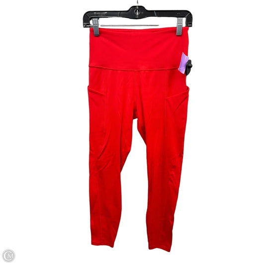 Athletic Leggings By Ododos In Red, Size: S