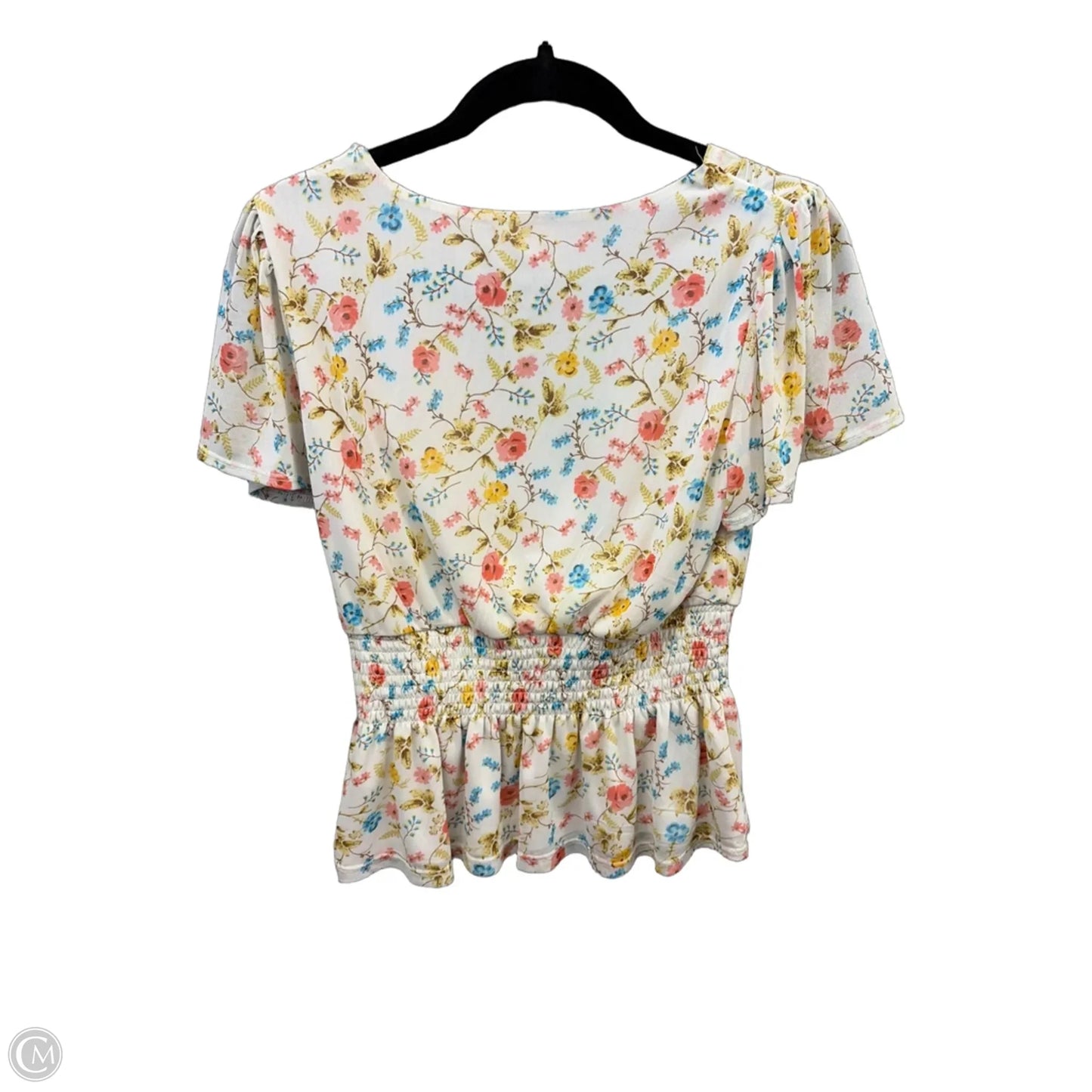 Blouse Short Sleeve By Meraki In Floral Print, Size: M