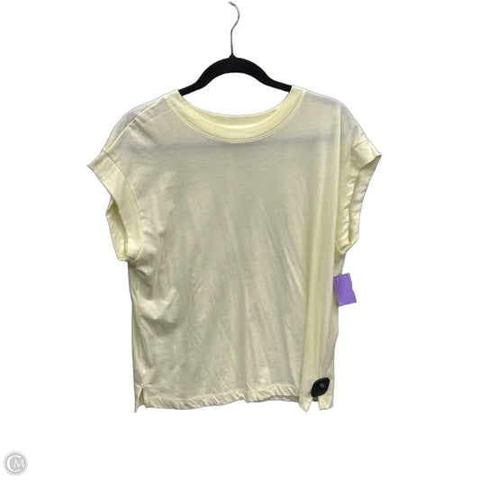 Top Short Sleeve Basic By A New Day In Yellow, Size: M