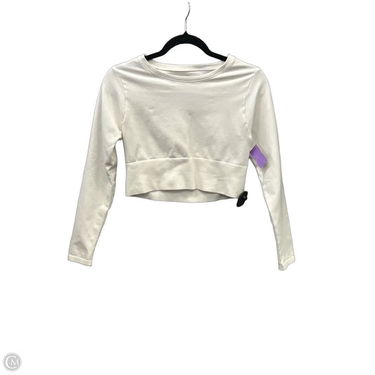Athletic Top Long Sleeve Crewneck By Offline In White, Size: M