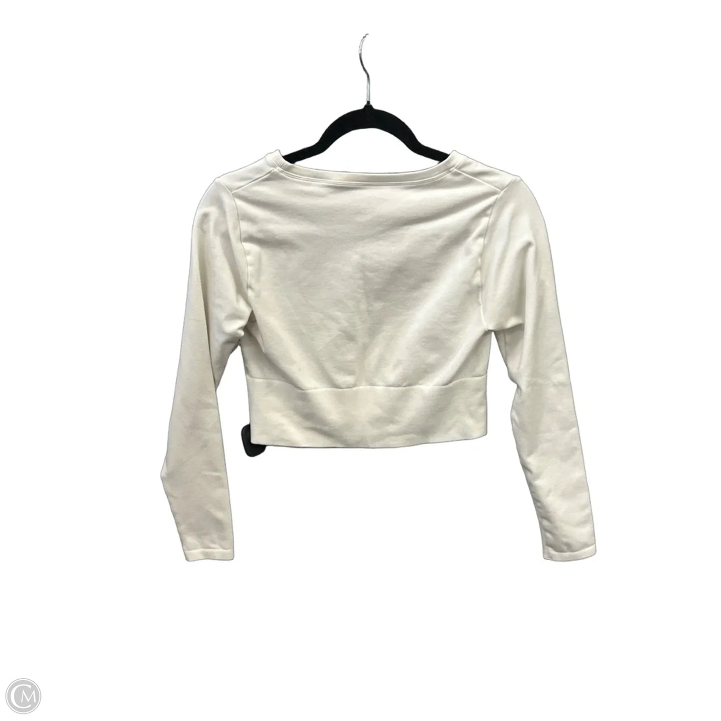 Athletic Top Long Sleeve Crewneck By Offline In White, Size: M