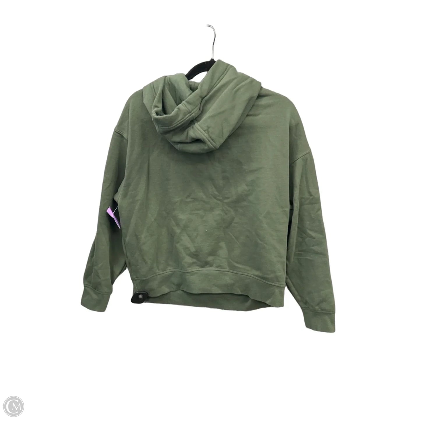 Sweatshirt Hoodie By Calvin Klein In Green, Size: M