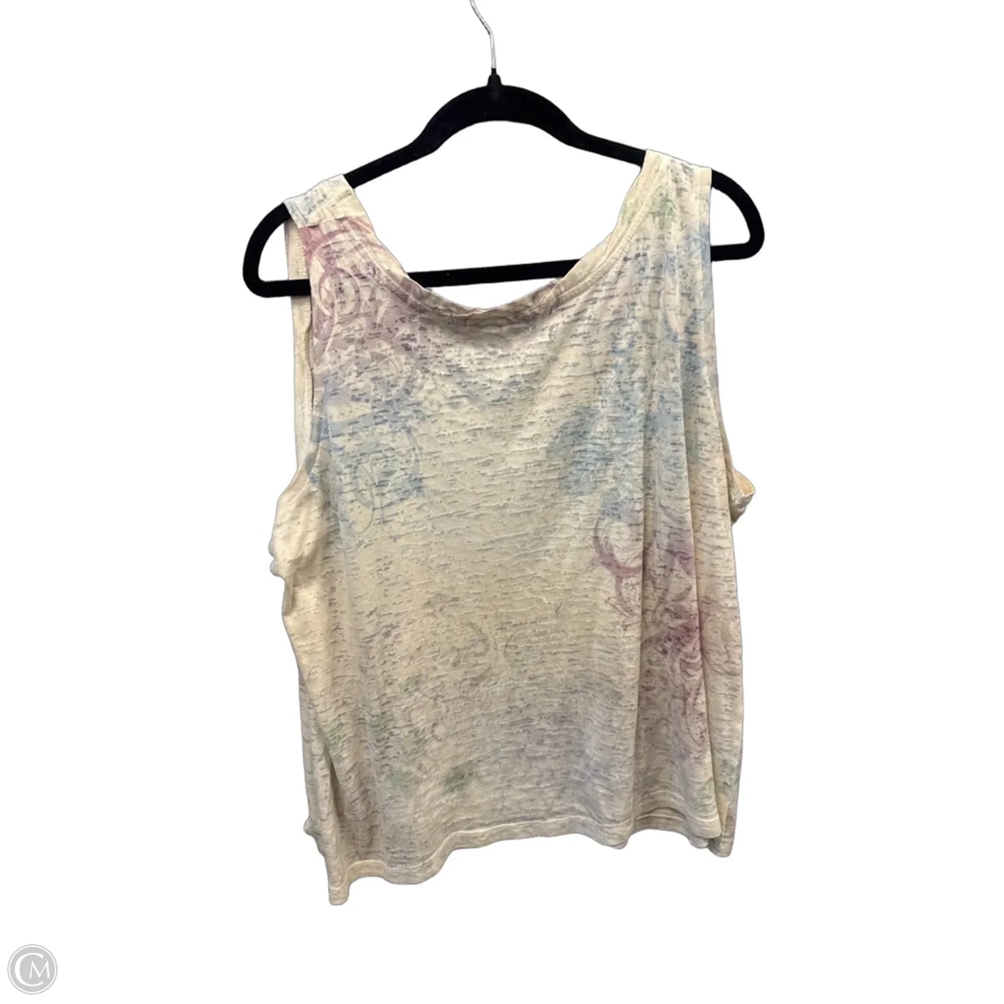 Top Sleeveless By Sonoma In Tan, Size: 1x