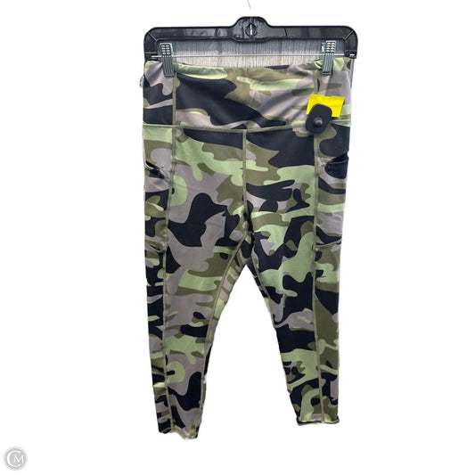 Athletic Leggings By Zyia In Camouflage Print, Size: M
