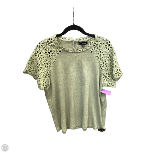 Top Short Sleeve By Clothes Mentor In Green, Size: Xl