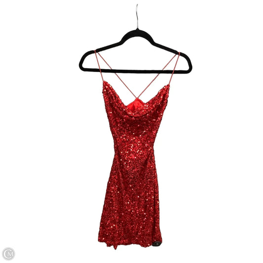 Dress Party Midi By Windsor In Red, Size: M