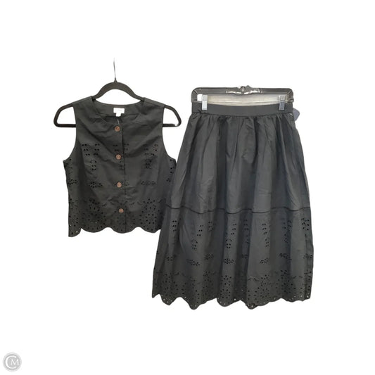 Skirt Set 2pc By J. Crew In Black, Size: Xs